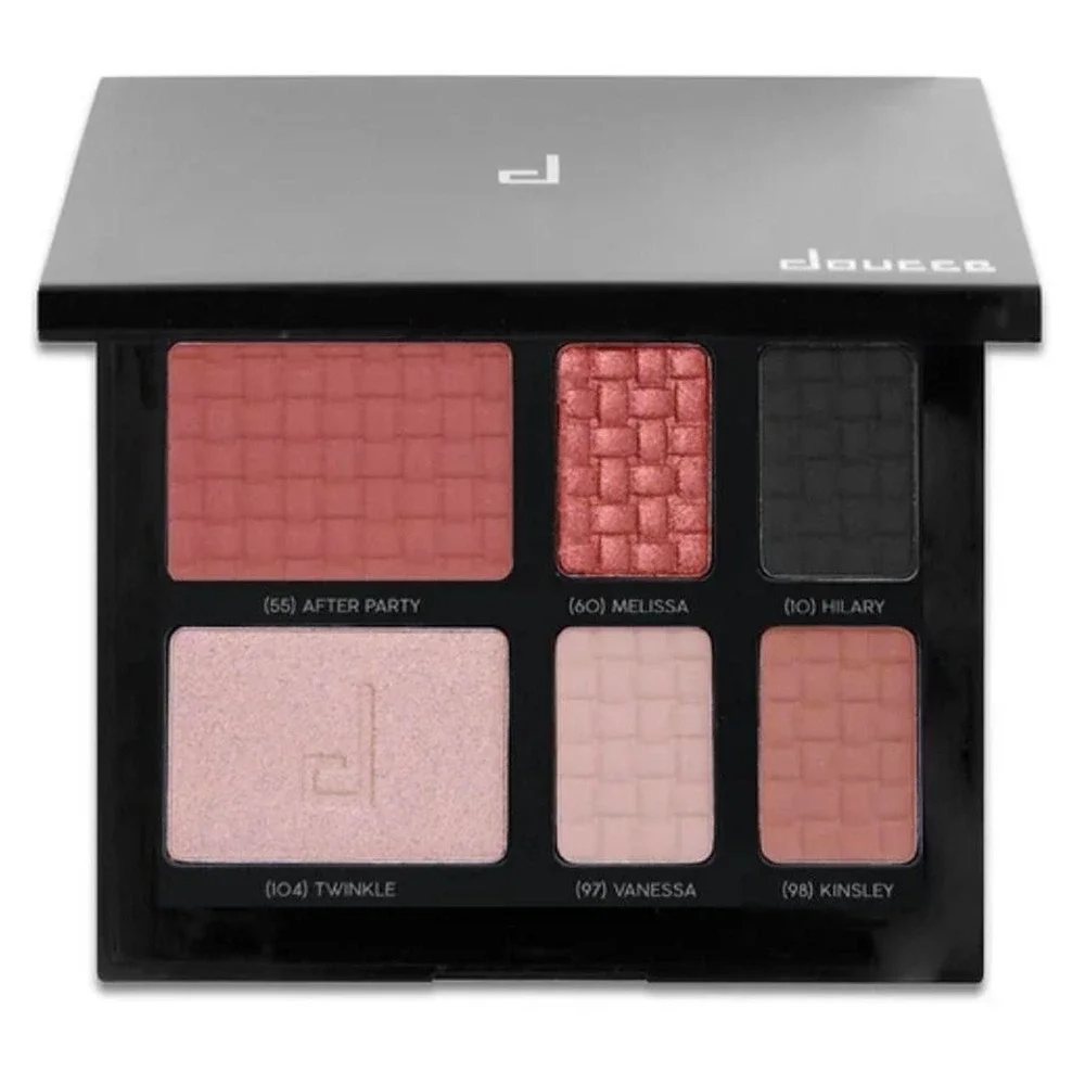 Doucce On the Go Pallette Eyeshadow Highlighter Blush Compact New